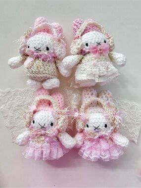 Handmade Crochet Miffy Bunnies $25 each